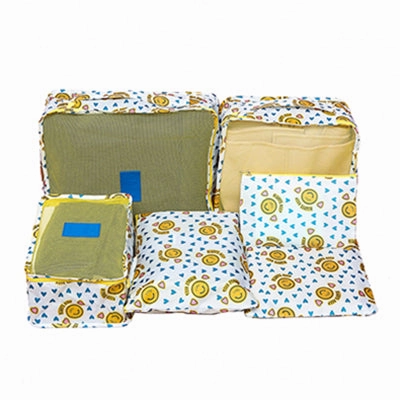 Mihawk 6Pcs/set Portable Travel Bags Large Capacity Packing Cube Clothing Underwear Sorting