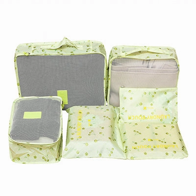 Mihawk 6Pcs/set Portable Travel Bags Large Capacity Packing Cube Clothing Underwear Sorting