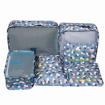 Mihawk 6Pcs/set Portable Travel Bags Large Capacity Packing Cube Clothing Underwear Sorting