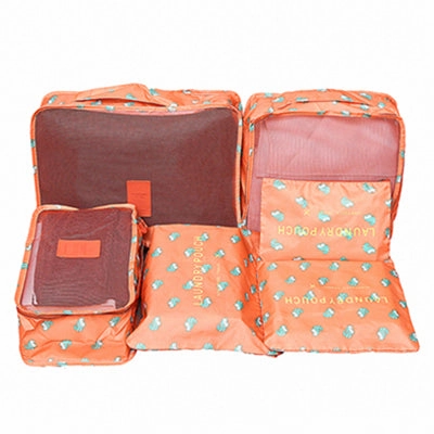 Mihawk 6Pcs/set Portable Travel Bags Large Capacity Packing Cube Clothing Underwear Sorting