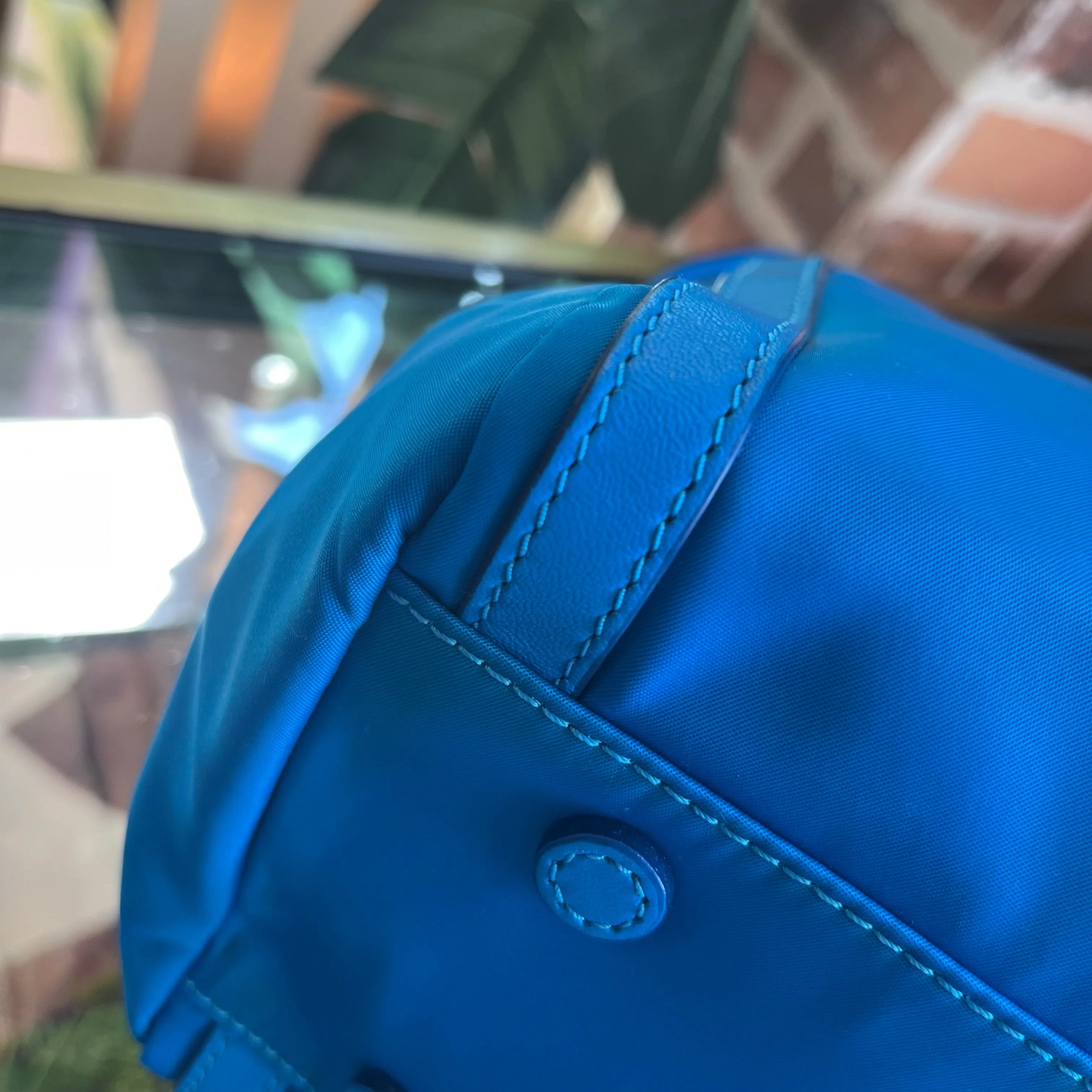 MZ WALLACE Daisy Bedford Aquamarine Nylon Shoulder Bag