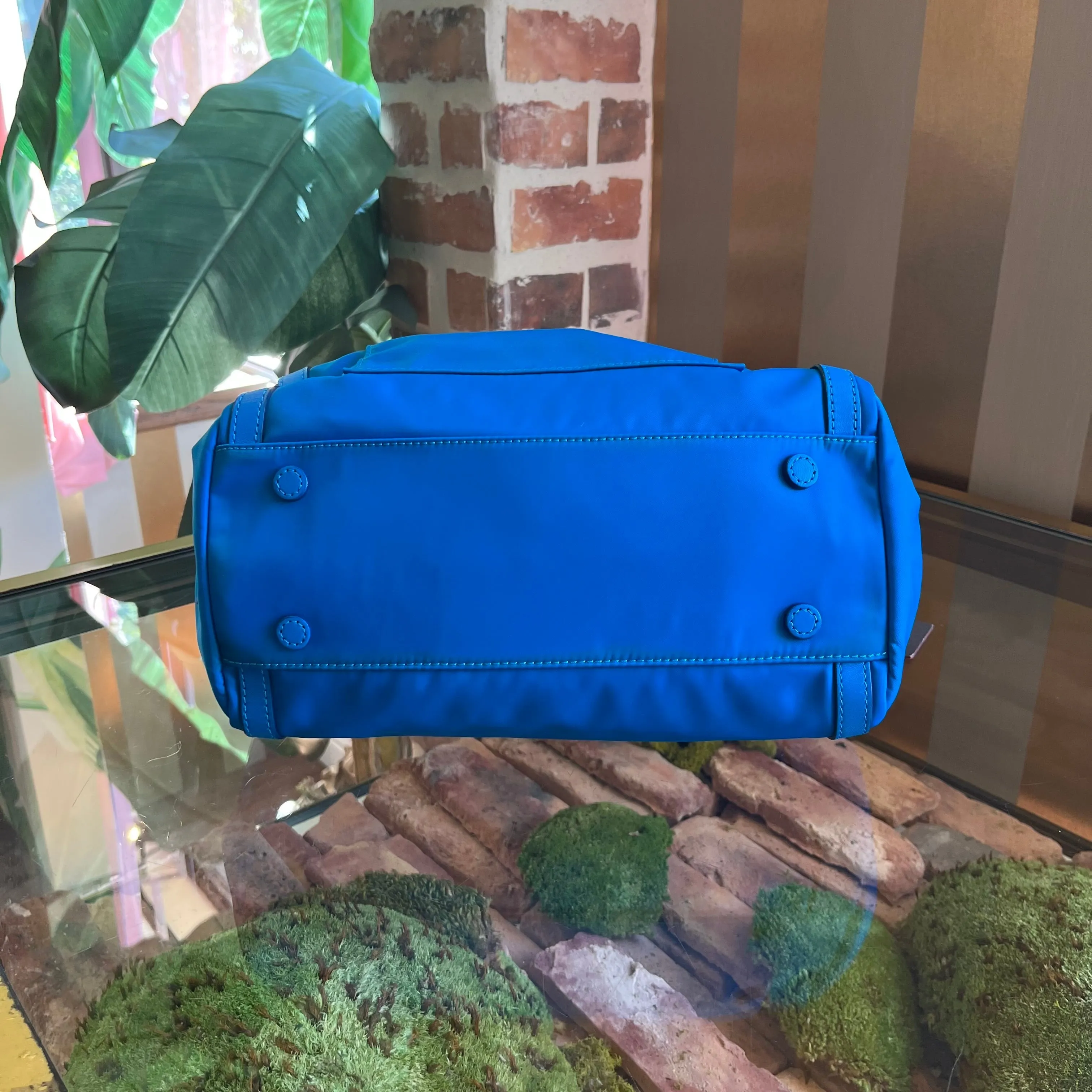 MZ WALLACE Daisy Bedford Aquamarine Nylon Shoulder Bag