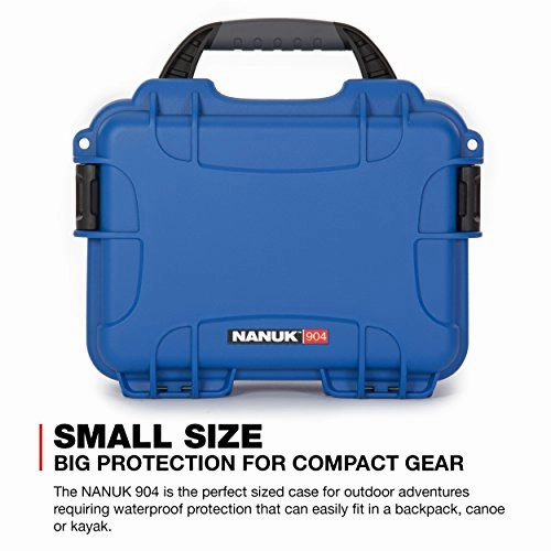 Nanuk 904 Waterproof Hard Case With Foam Insert - Blue