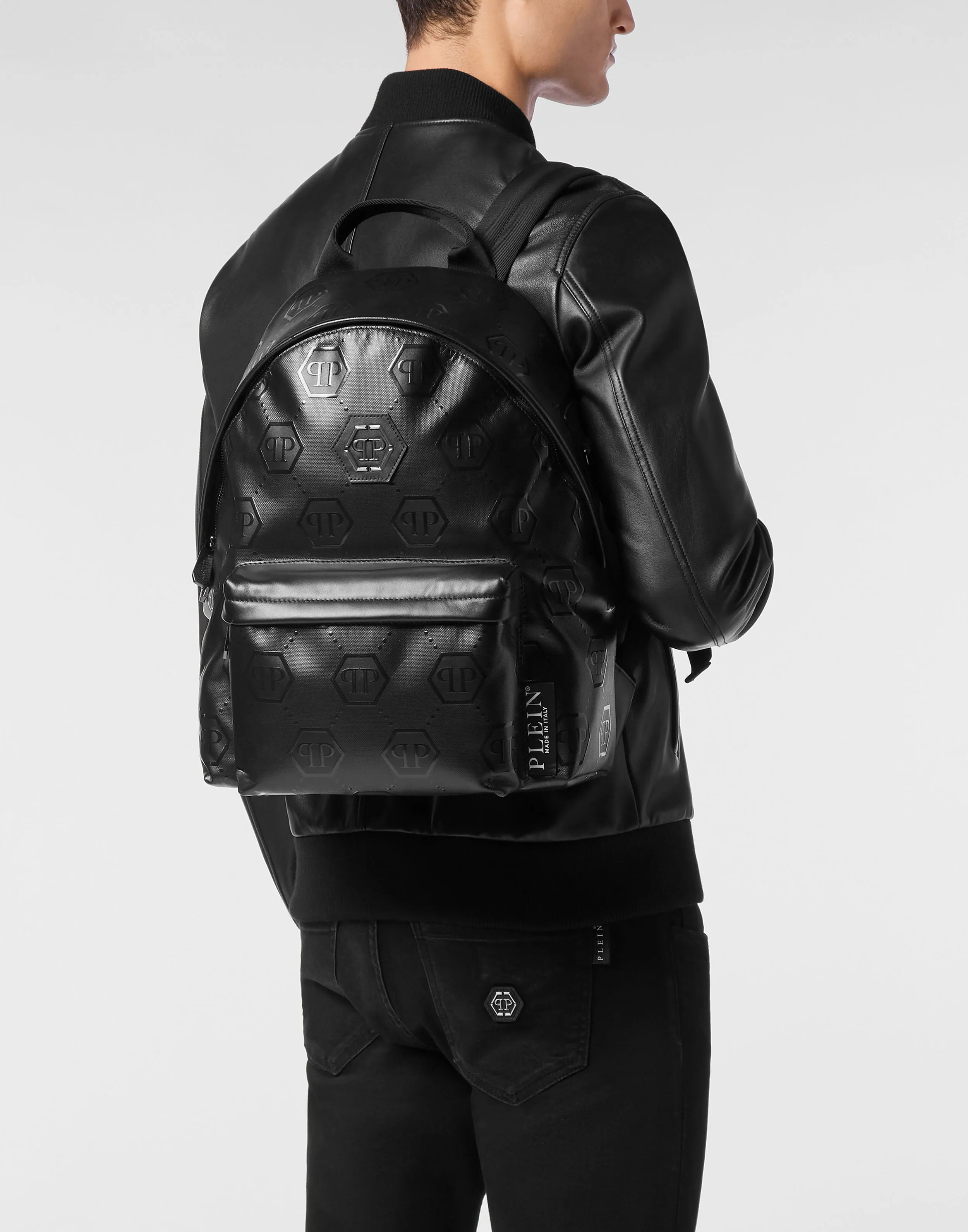 Nappa Backpack Embossed Monogram