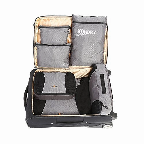 Nextour Packing Cubes Laundry Bag Toiletry Bag And Electronics Accessories Pouch 6 Set Travel