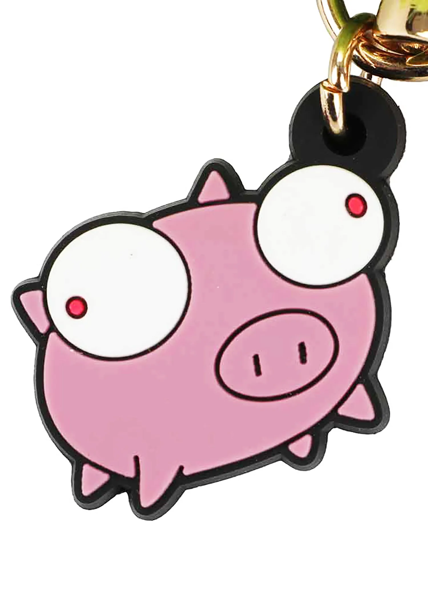 Nickelodeon Invader Zim Gir Face Plush Wristlet Coin Pouch