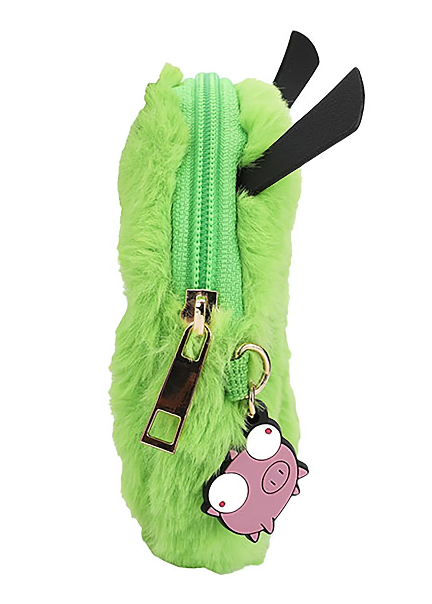 Nickelodeon Invader Zim Gir Face Plush Wristlet Coin Pouch