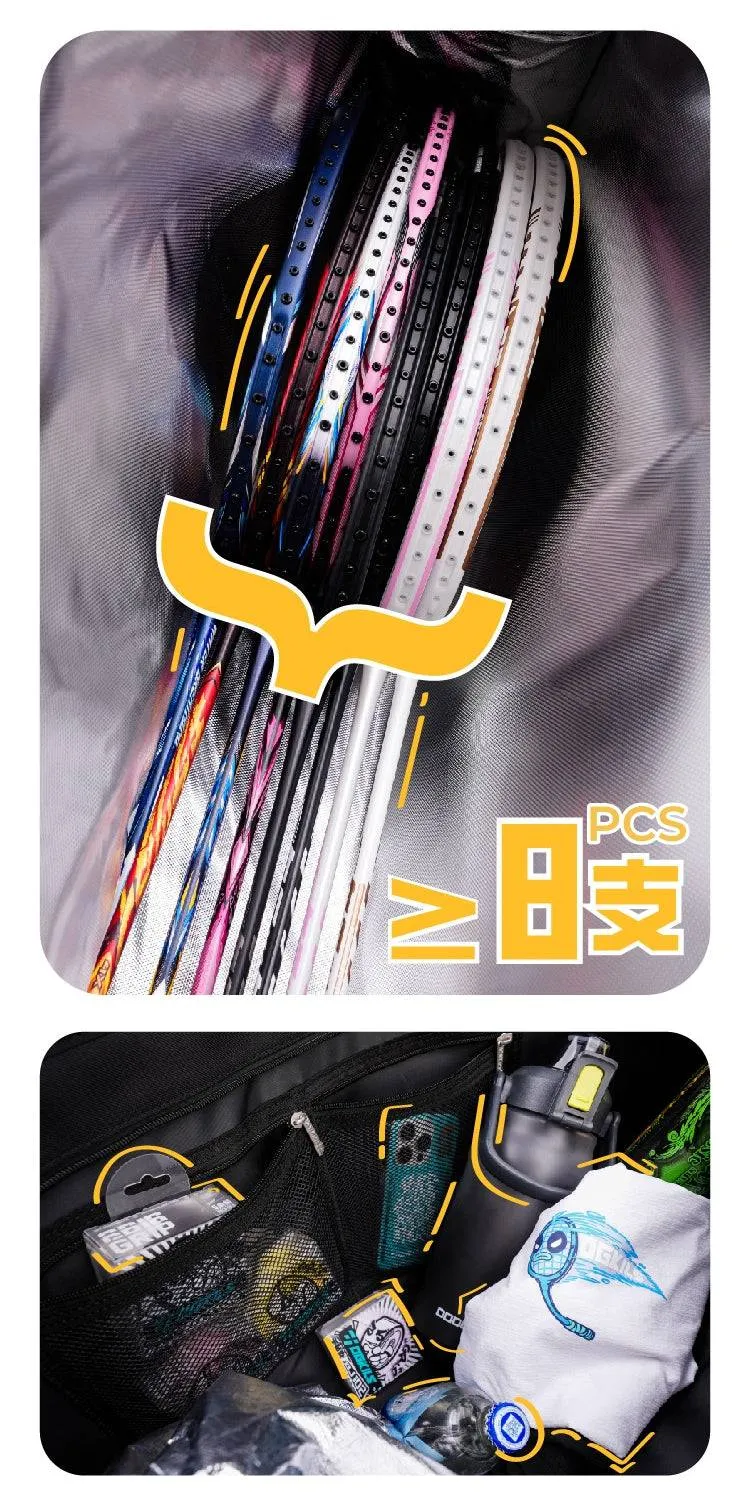 OGKILS "Eye-Catching" Badminton/Tennis Racquet Bag (8pcs) Purple