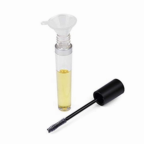 Onwon 4 Pcs 8 mL Empty Mascara Tubes With Eyelash Wand,Rubber Inserts and Funnels,Includes 4 tubes,4 rubber inserts and 4 funnels