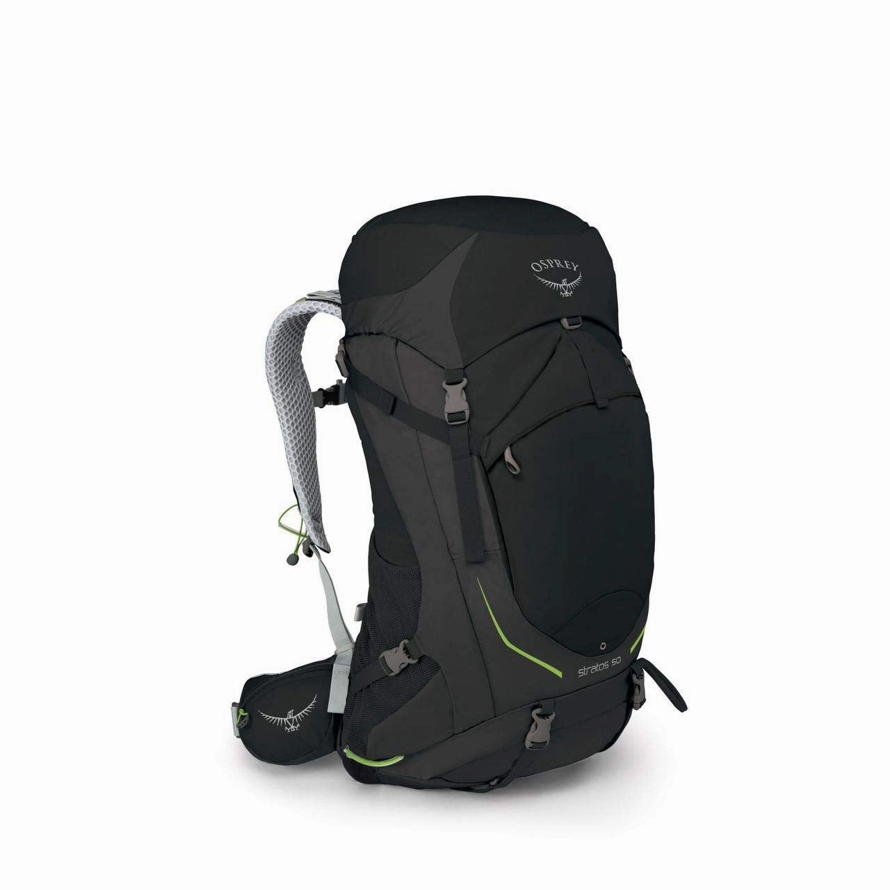 Osprey Packs Stratos 50 Backpacking Backpack, Black, M/l, Medium/Large