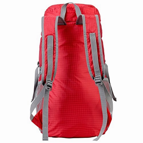 Outereq 30L Outdoor Travel Backpack Hiking Foldable Daypack Red