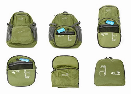 Outlander Packable Lightweight Travel Hiking Backpack Daypack (New Green)