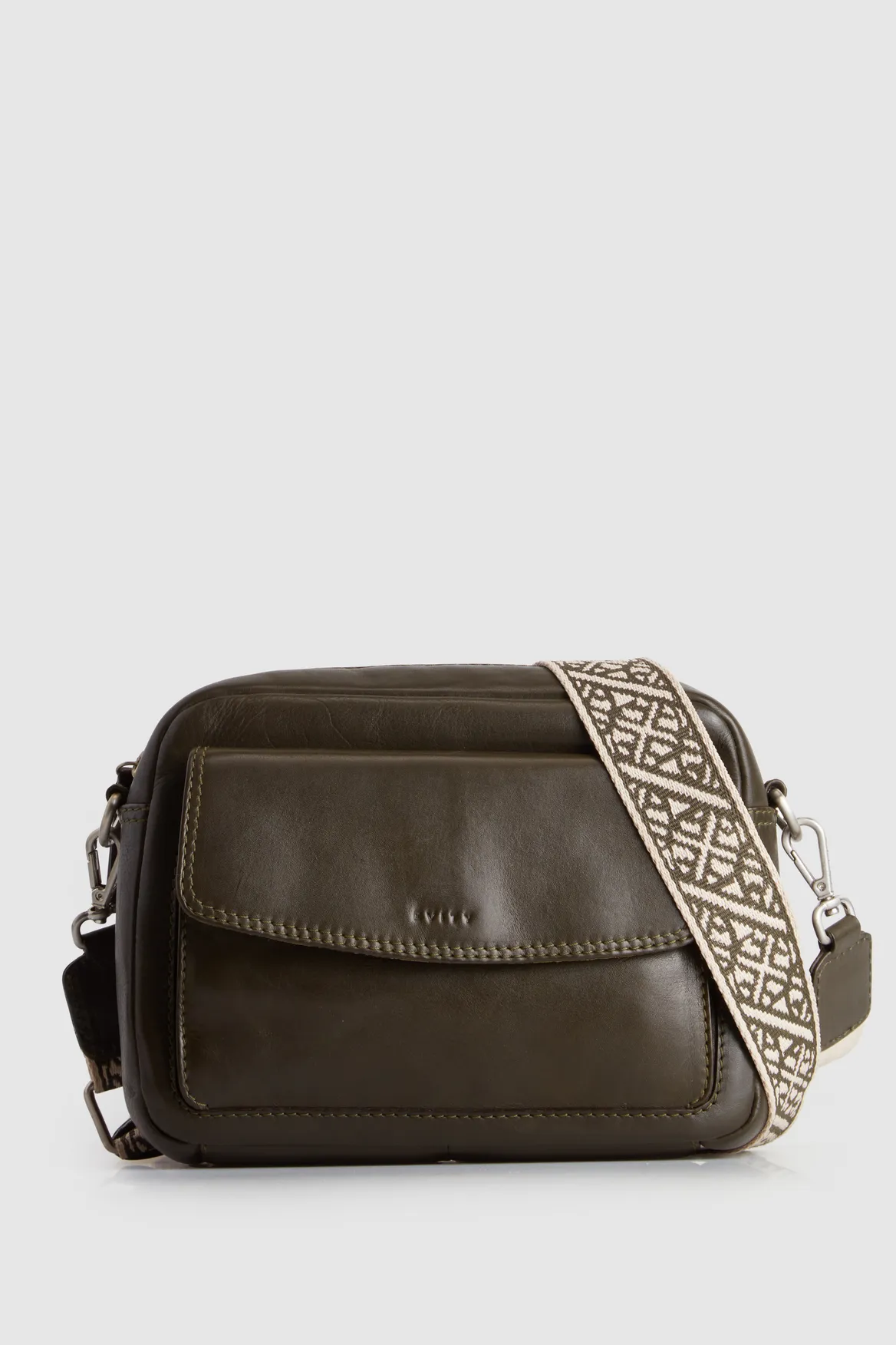 Pia Leather Crossbody Bag