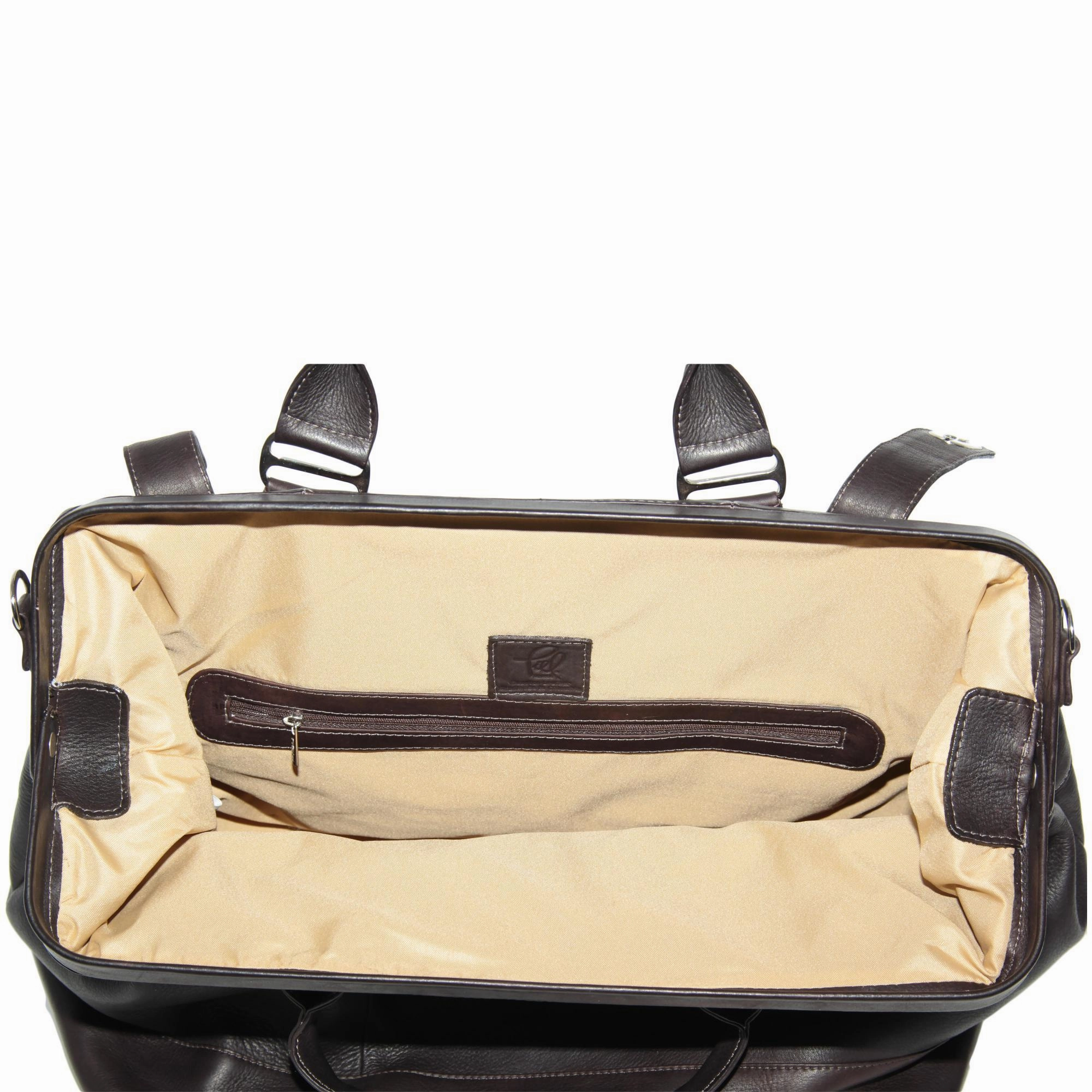 Piel Leather Top Frame Carry-On