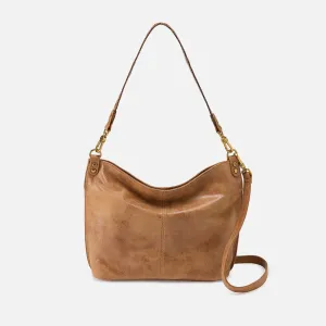Pier Shoulder Bag In Buffed Leather - Whiskey