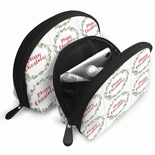 Pingshoes Makeup Bag Sweet Simple Living Handy Half Moon Toiletry Bags Organizer Women