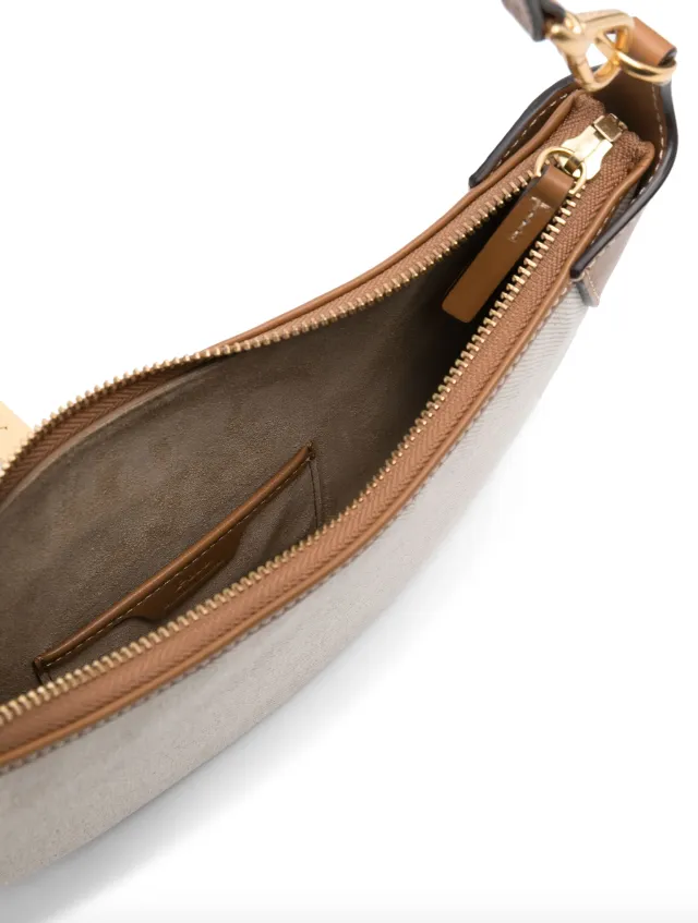 Polo Ralph Lauren Id canvas-leather small shoulder bag