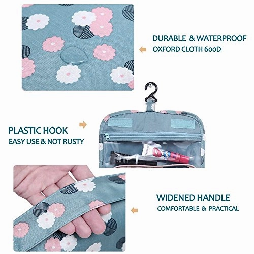 Portable Hanging Travel Toiletry Bag Waterproof Makeup Organizer Cosmetic Bag Pouch For Women Girl