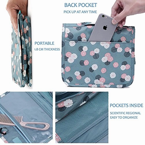 Portable Hanging Travel Toiletry Bag Waterproof Makeup Organizer Cosmetic Bag Pouch For Women Girl