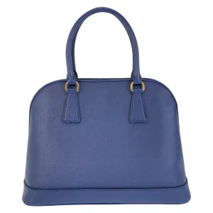 PRADA Handbag leather Blue GoldMetal Handbag Shoulder Bag 2way Safiano Women Used