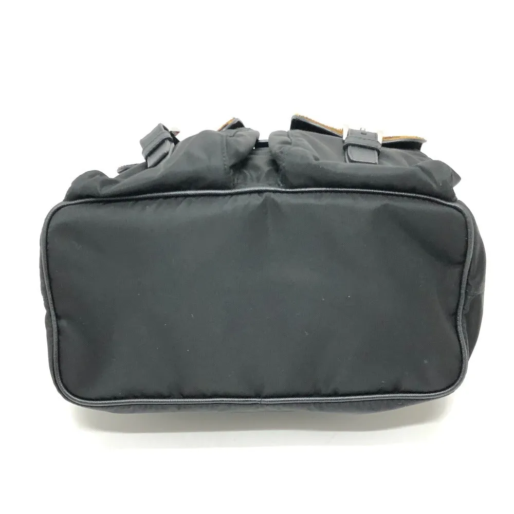 PRADA Shoulder Bag 1BC005 Nylon, Pony black Triangle logo plate Women Used