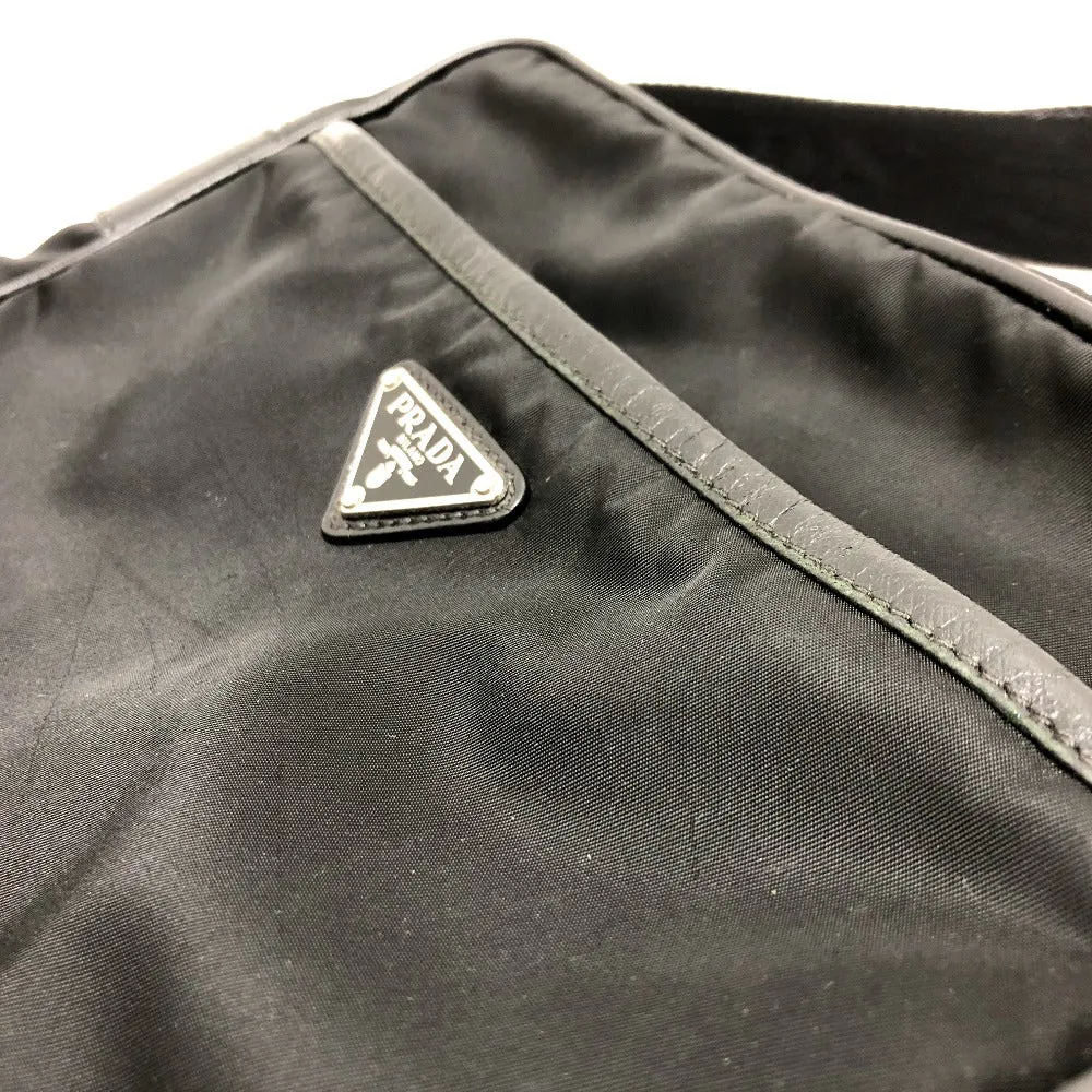 PRADA Shoulder Bag 2VH002 Nylon black Renylon Triangle Logo