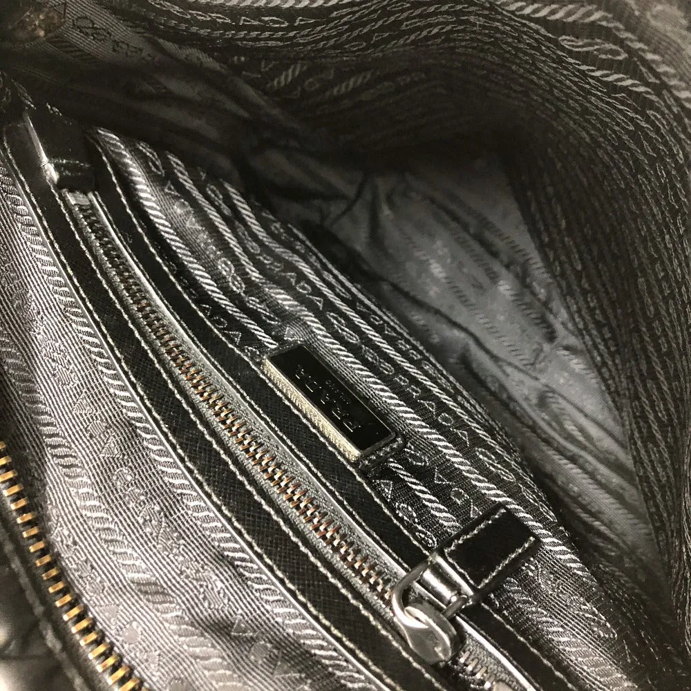 PRADA Shoulder Bag 2VH002 Nylon black Renylon Triangle Logo