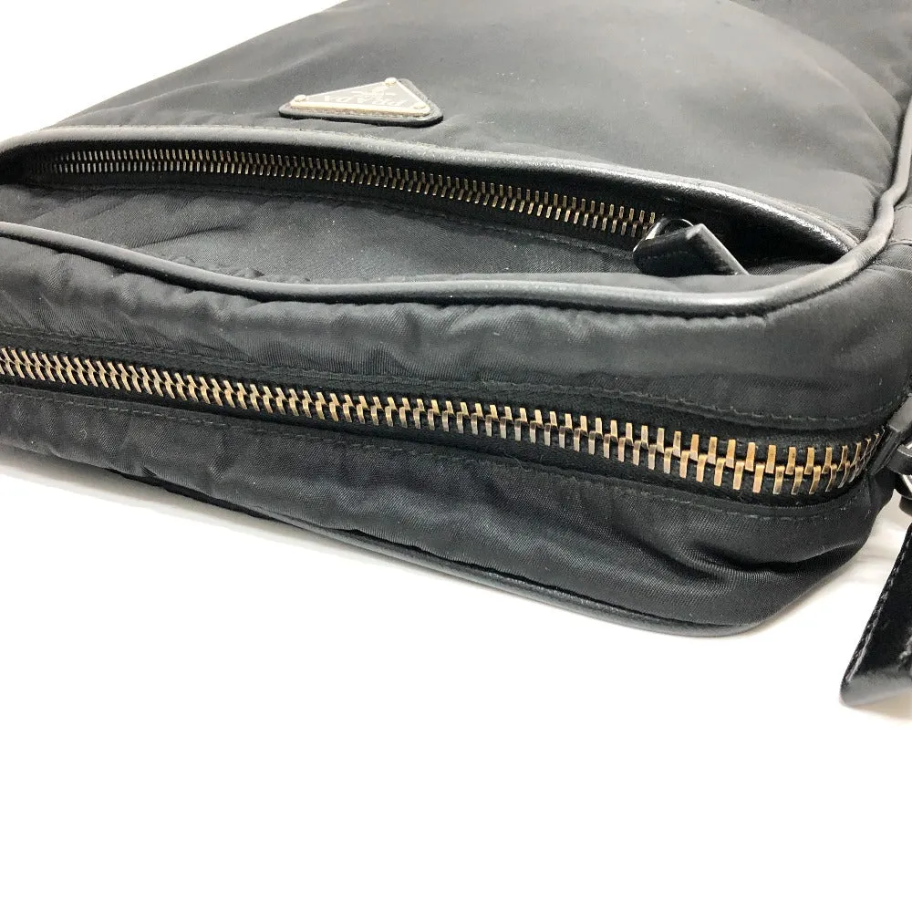 PRADA Shoulder Bag 2VH002 Nylon black Renylon Triangle Logo