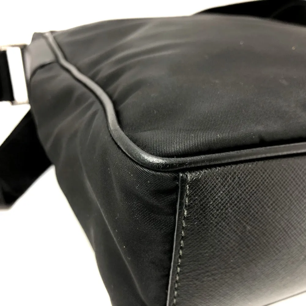 PRADA Shoulder Bag 2VH002 Nylon black Renylon Triangle Logo