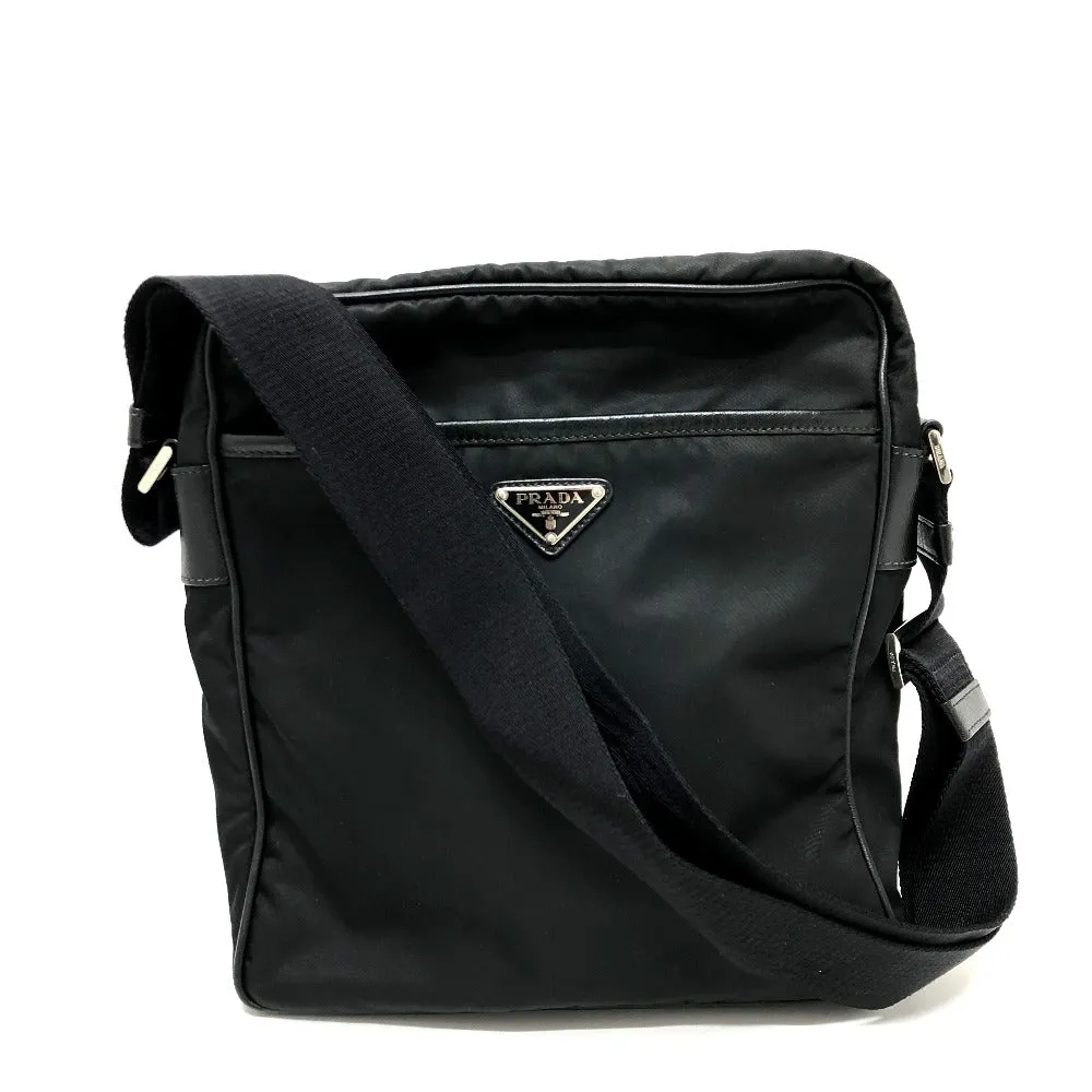PRADA Shoulder Bag 2VH002 Nylon black Renylon Triangle Logo