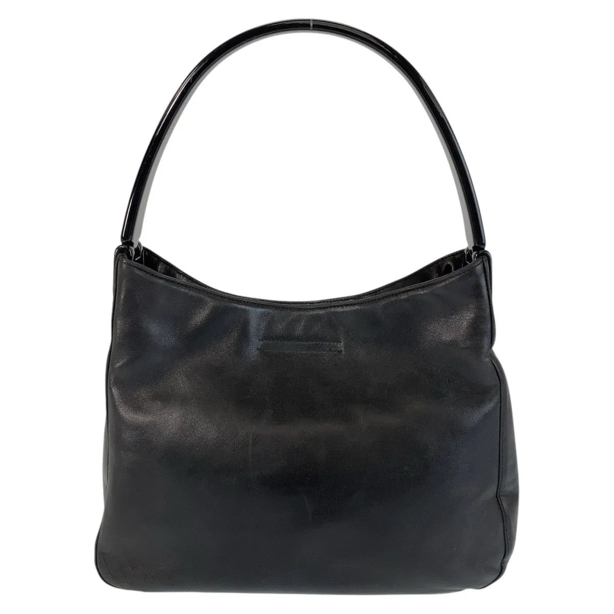 PRADA Shoulder Bag Leather, Plastic Black black Shoulder Bag Women Used