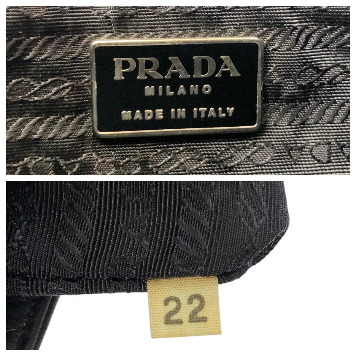 PRADA Shoulder Bag Leather, Plastic Black black Shoulder Bag Women Used