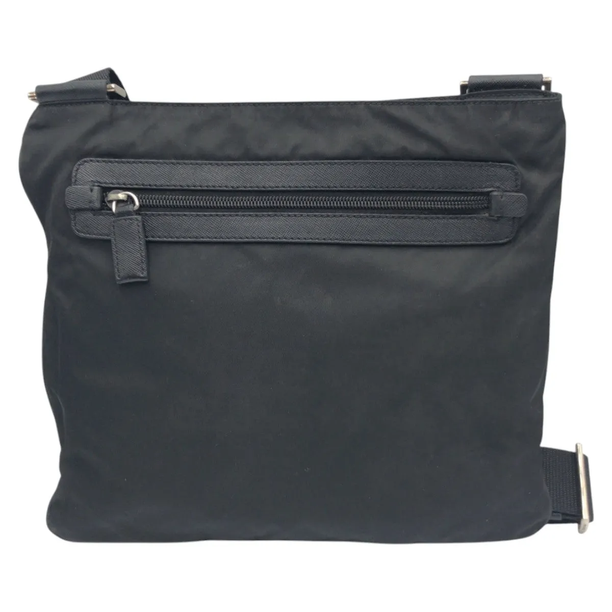 PRADA Shoulder Bag Nylon Black black Shoulder Bag Unisex Test Triangular logo Women Used