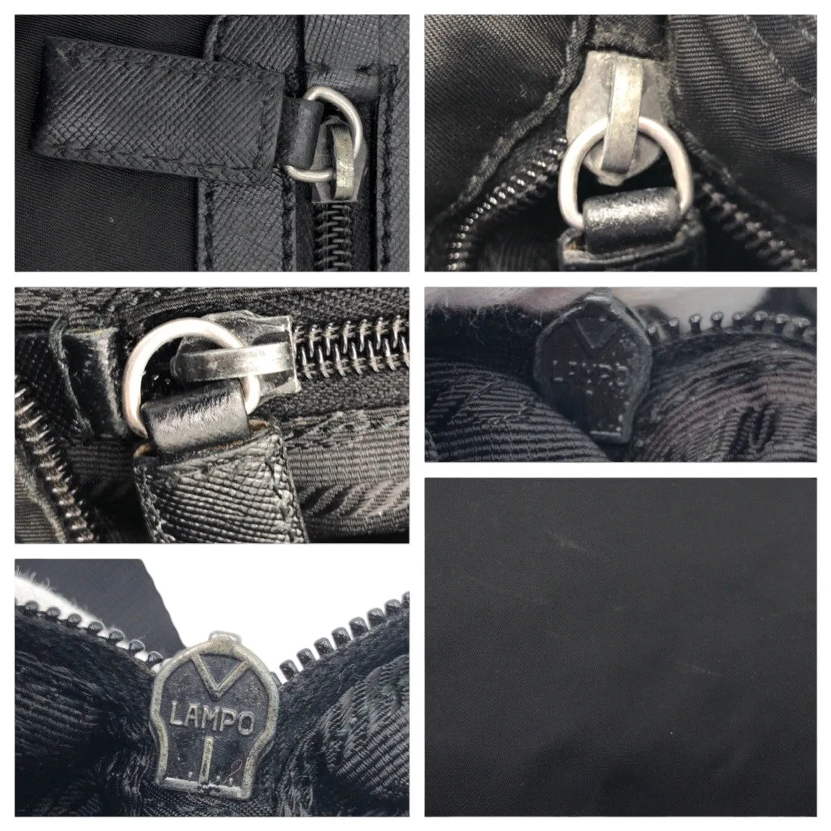 PRADA Shoulder Bag Nylon Black black Shoulder Bag Unisex Test Triangular logo Women Used