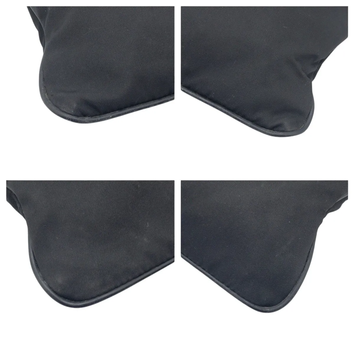 PRADA Shoulder Bag Nylon Black black Shoulder Bag Unisex Test Triangular logo Women Used