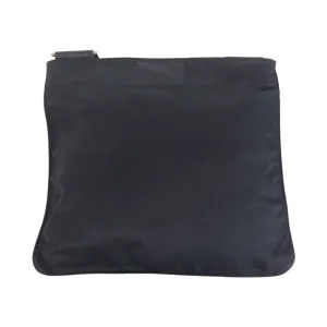 PRADA Shoulder Bag Nylon Black SilverMetal Shoulder Bag Messenger bag Test Triangle With logo Women Used