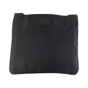 PRADA Shoulder Bag Nylon Black SilverMetal Shoulder Bag Messenger bag Test Triangle With logo Women Used