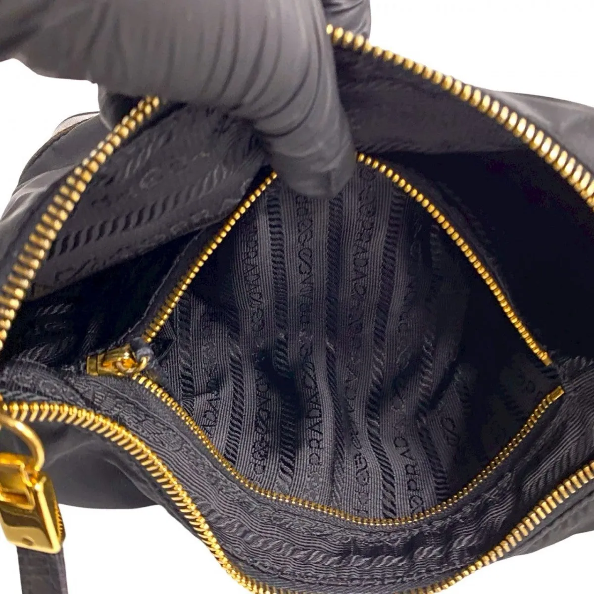 PRADA Shoulder Bag Nylon black