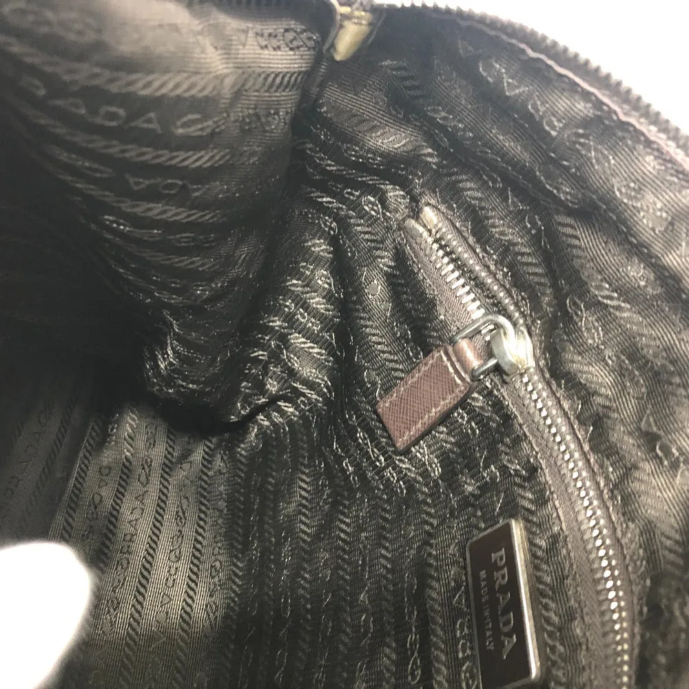PRADA Shoulder Bag Nylon khaki Triangle logo