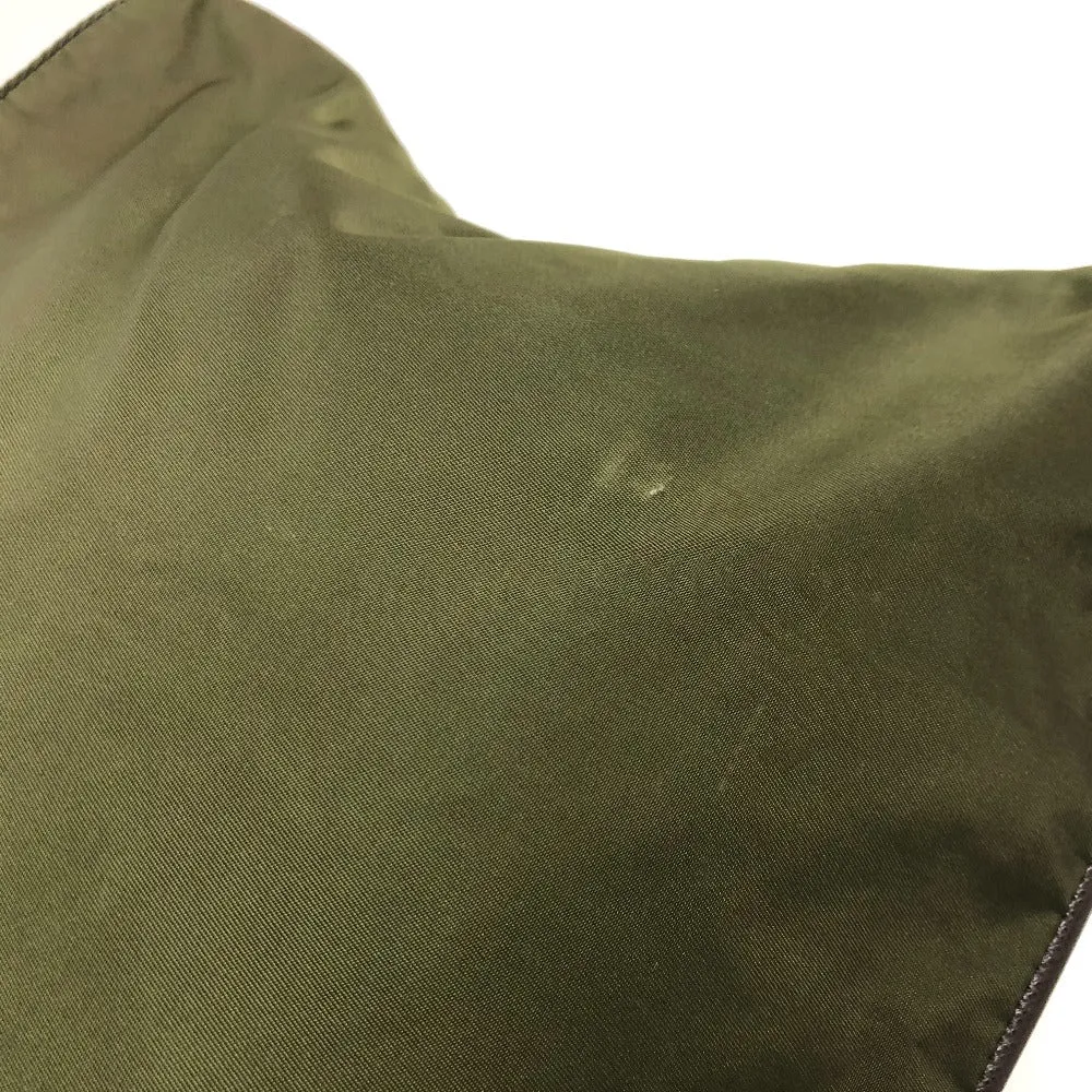 PRADA Shoulder Bag Nylon khaki Triangle logo