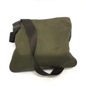 PRADA Shoulder Bag Nylon khaki Triangle logo