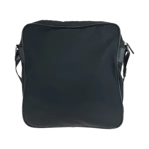 PRADA Shoulder Bag Nylon, Leather BlackSilverMetal Shoulder Bag Pochette Unisex Test Triangle With logo Women Used