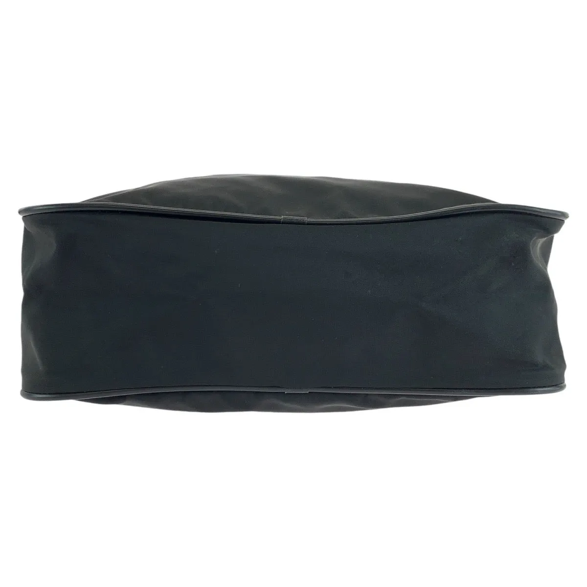 PRADA Shoulder Bag Nylon, Leather BlackSilverMetal Shoulder Bag Pochette Unisex Test Triangle With logo Women Used