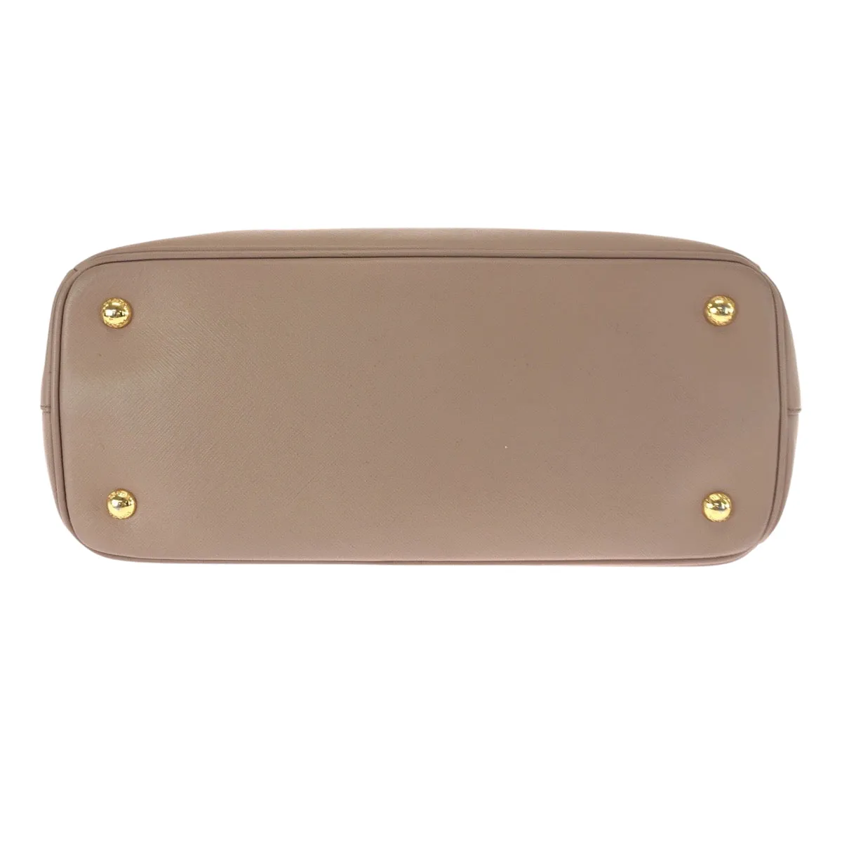 PRADA Tote Bag BN1874 leather Pink Gold Metal Tote Bag Shoulder Bag Handbag 2way Safiano Galilee Women Used