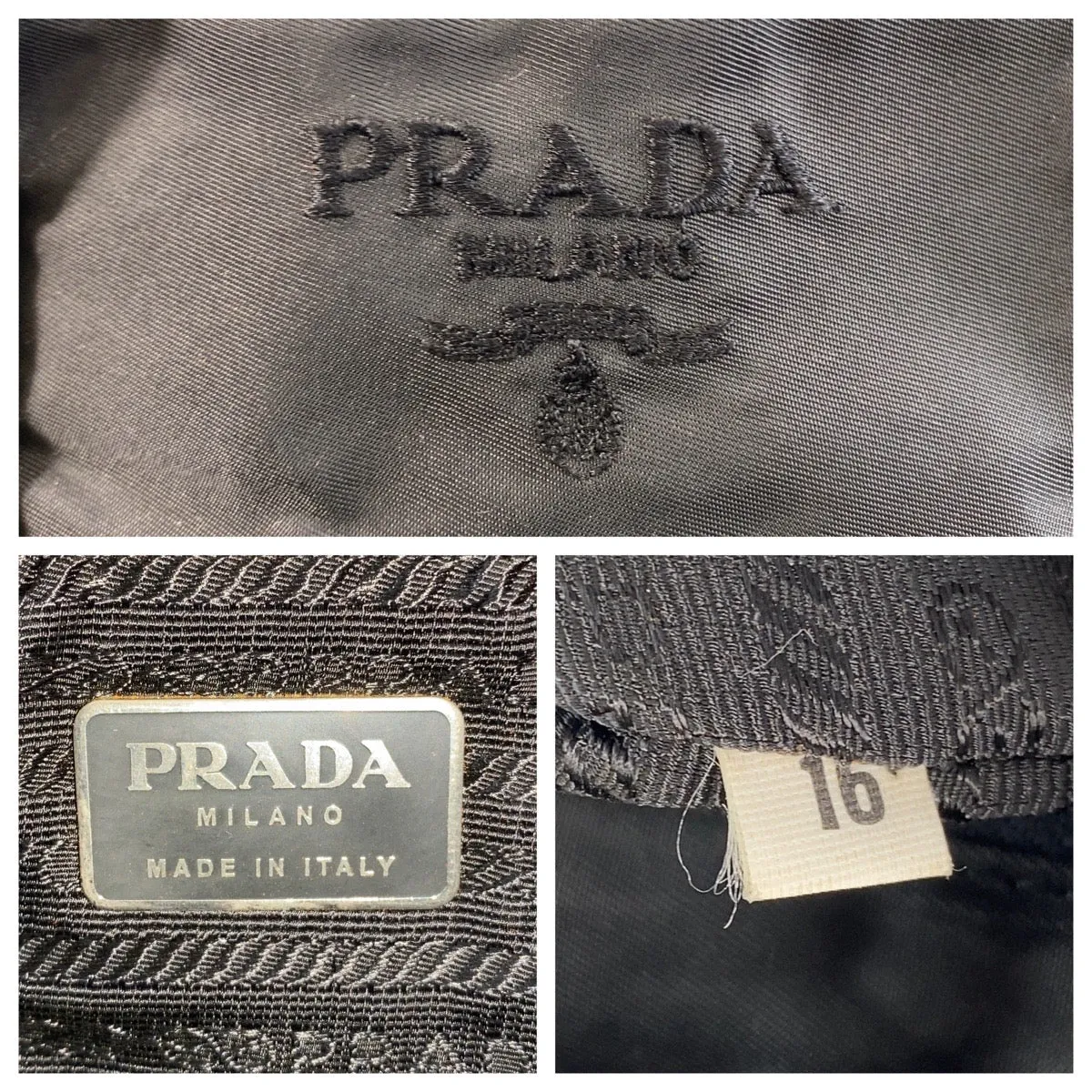 PRADA Tote Bag Nylon Black black Tote Bag Shoulder Bag Test Women Used