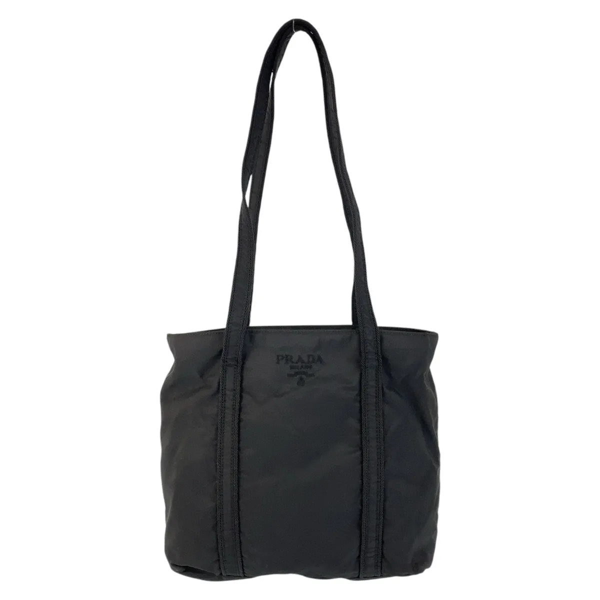 PRADA Tote Bag Nylon Black black Tote Bag Shoulder Bag Test Women Used
