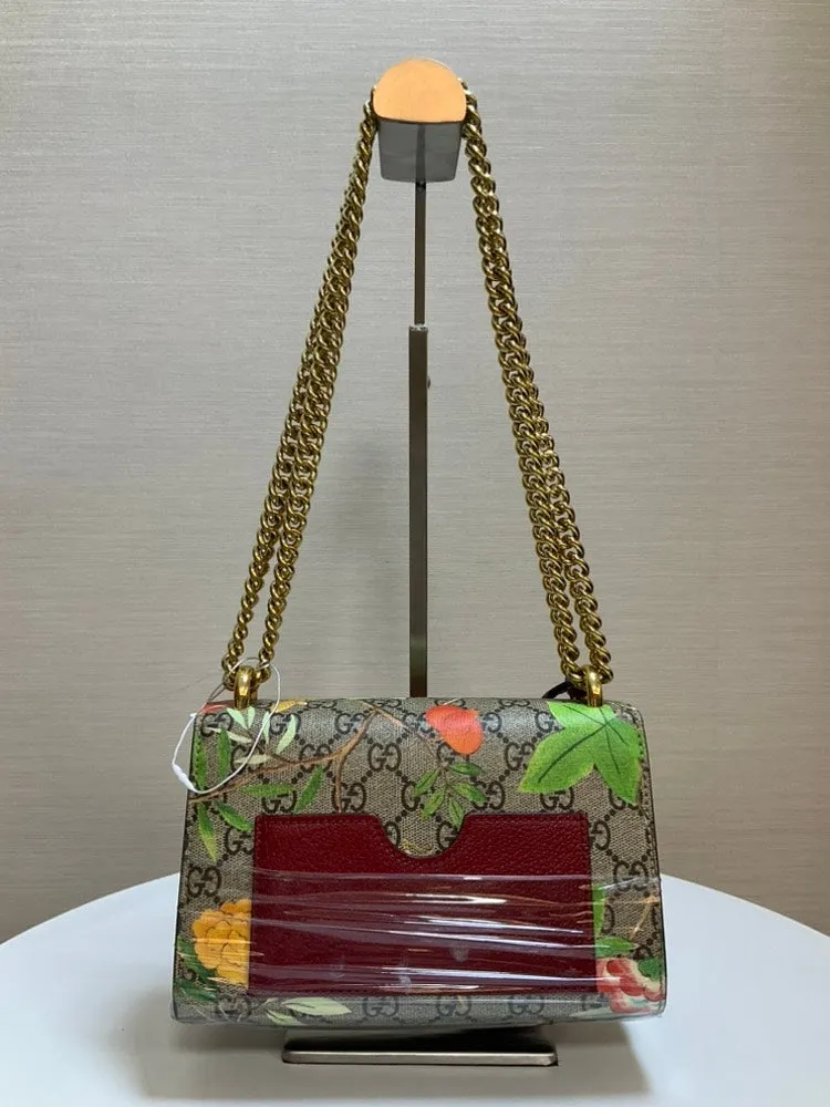 Pre-loved GUCCI Padlock Bag Padlock GG Supreme Multicolor Shoulder Bag