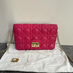 Preloved Dior Diorama Pink Leather Shoulder Bag