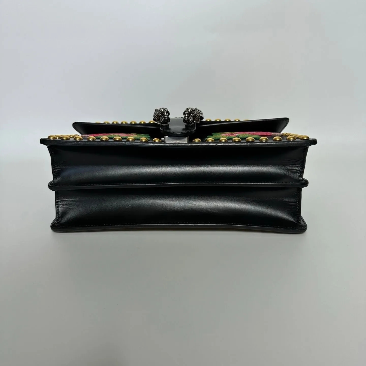 Preloved Gucci Dionysus Shoulder Bag Flower Embroidered Black - NG102614