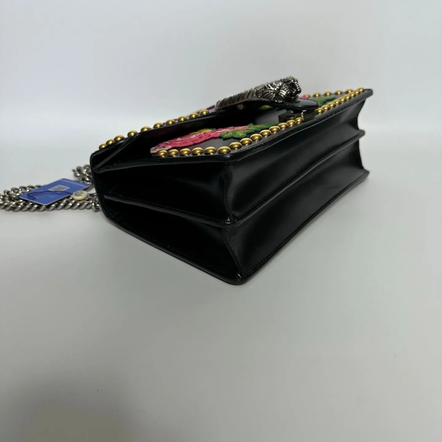 Preloved Gucci Dionysus Shoulder Bag Flower Embroidered Black - NG102614